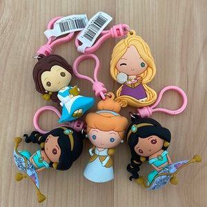 Disney Princess Figures Bag Clips